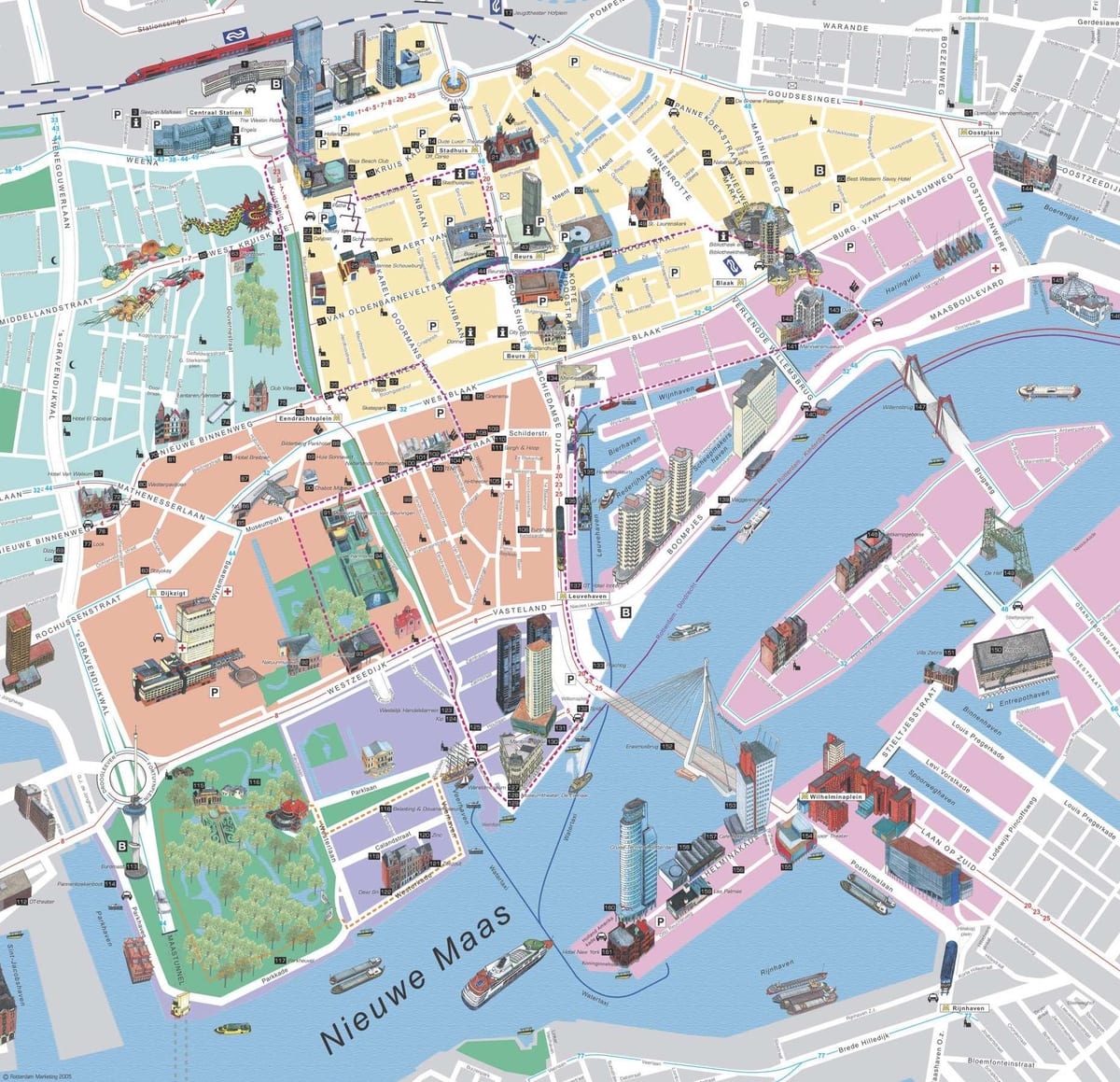 Rotterdam gezi haritası