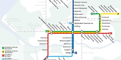 Rotterdam metro haritası