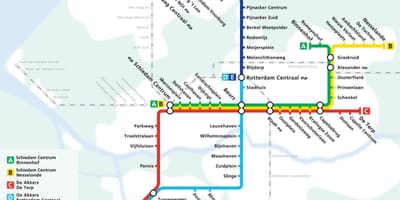 Rotterdam metro haritası